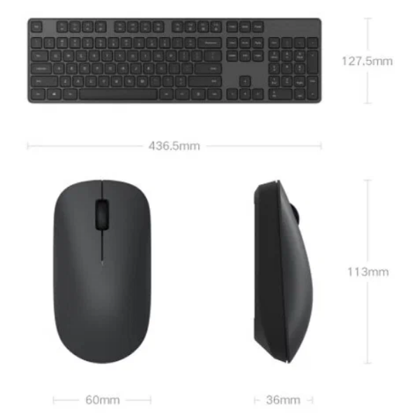 thumb картинка Комплект (компьютерная клавиатура и мышь) Xiaomi Wireless Keyboard And Mouse Kit от магазина Fastoo