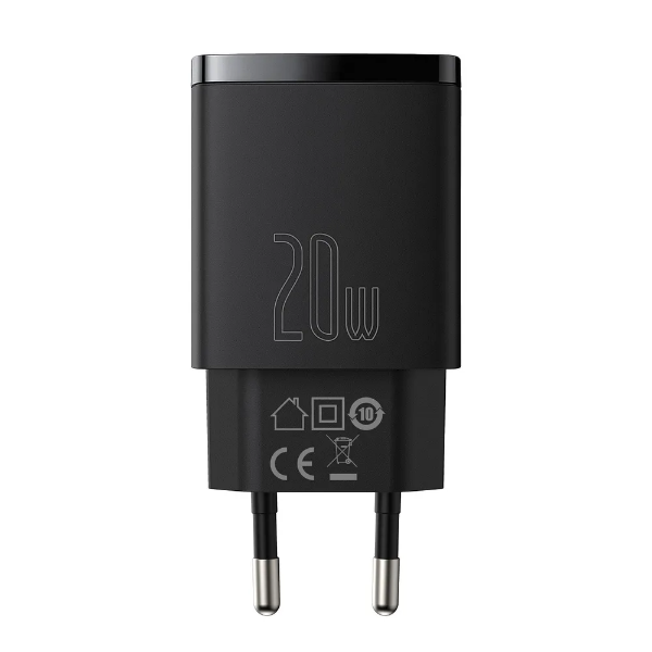 thumb картинка Сетевое зарядное устройство Baseus Compact Quick Charger U+C 20W EU от магазина Fastoo