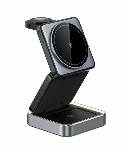 thumb картинка Беспроводное зарядное устройство Foldable Magnetic 3 in 1 от магазина Fastoo