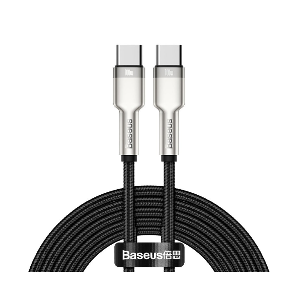 thumb картинка Кабель Baseus Cafule Series Metal Data Cable Type-C to Type-C 100W 2м. от магазина Fastoo