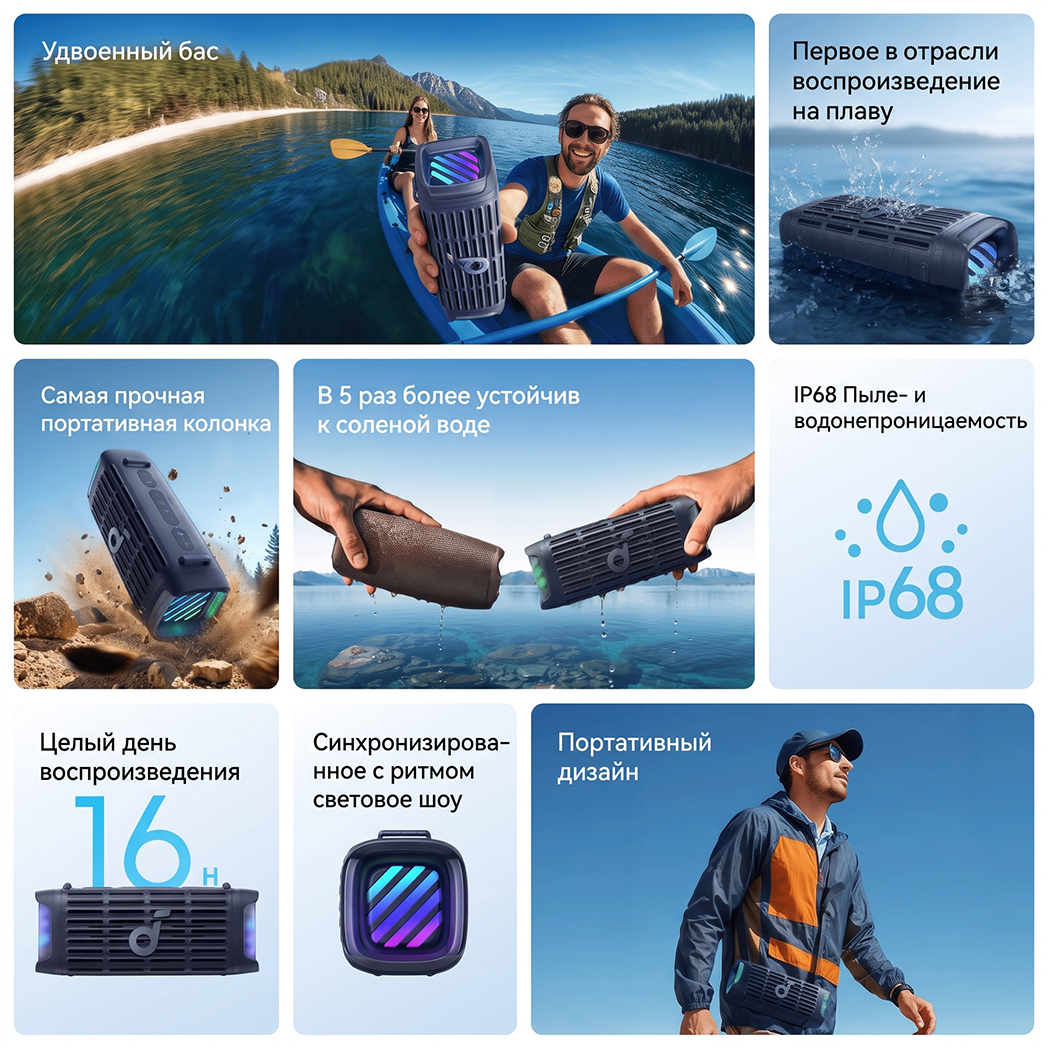 thumb картинка Портативная колонка Anker Soundcore Boom 3i от магазина Fastoo