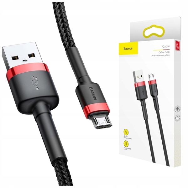 картинка Кабель Baseus Cafule Cable USB micro 2,4A от магазина Fastoo