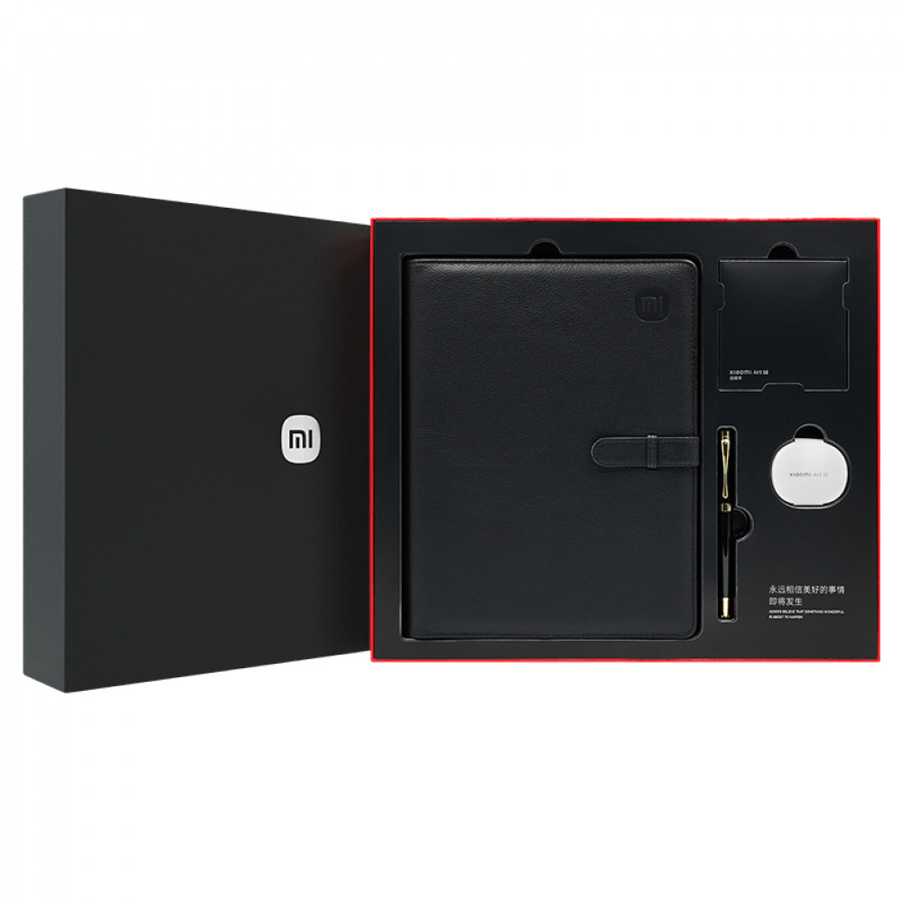 thumb картинка Подарочный набор Xiaomi Premium Gift Box Air (блокнот+наушники Xiaomi Mi Air 3SE+ручка) от магазина Fastoo