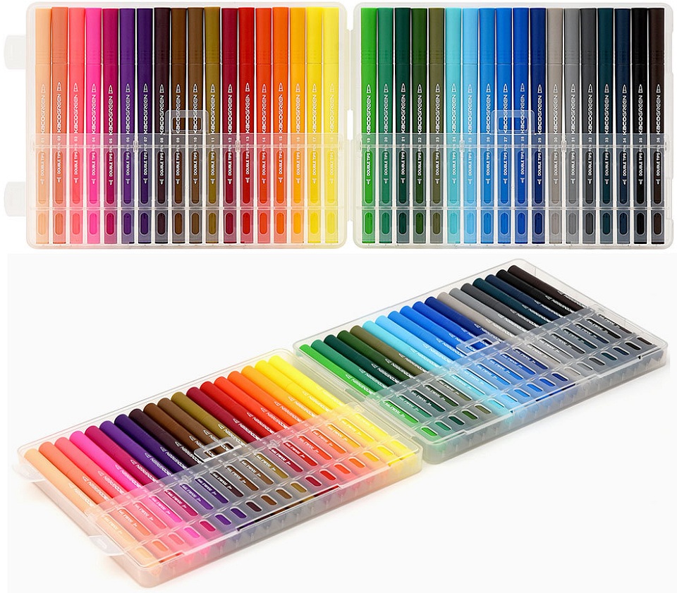 thumb картинка Набор цветных маркеров Xiaomi Youpin Kacogreen Double Tips Pen 36 Colors от магазина Fastoo