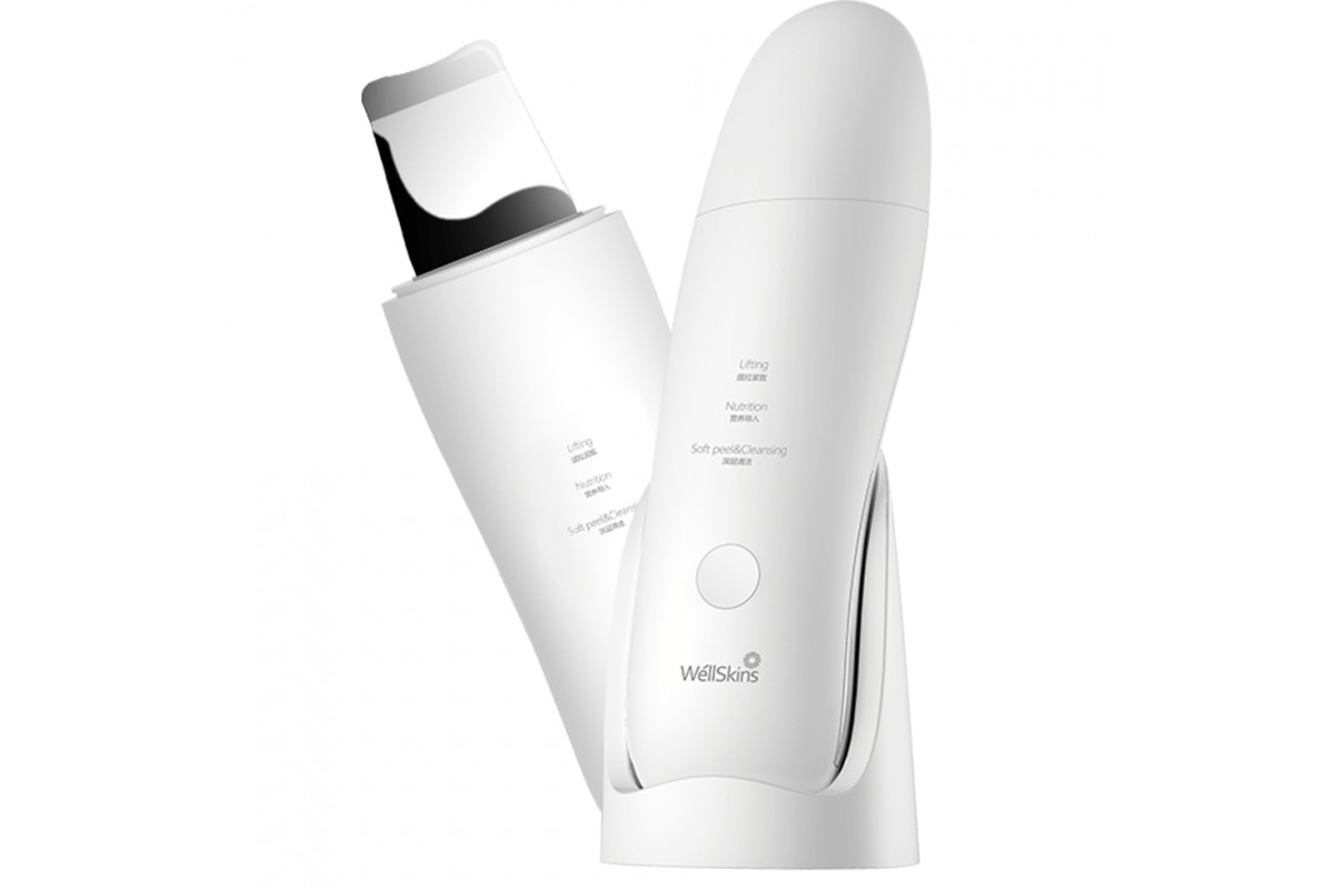 thumb картинка Аппарат для чистки лица WellSkins Ultrasonic Skin Scrubber WX-CJ101 от магазина Fastoo
