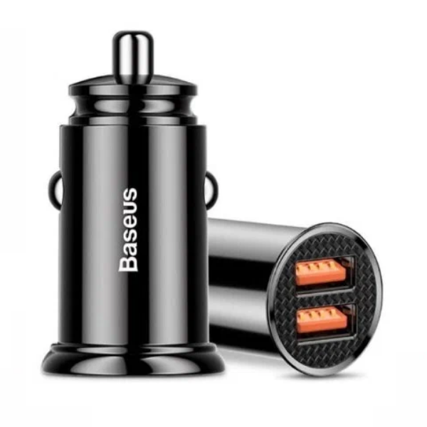 thumb картинка Автомобильное зарядное устройство Baseus Plastic A+A 30W Dual QC3.0 от магазина Fastoo